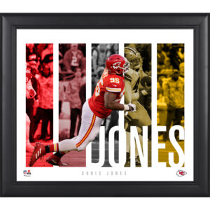 Chris Jones Kansas City Chiefs Gerahmte 15″ x 17″ Spielerpanel-Collage