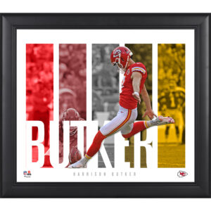 Harrison Butker Kansas City Chiefs Gerahmte 15″ x 17″ Spielerpanel-Collage