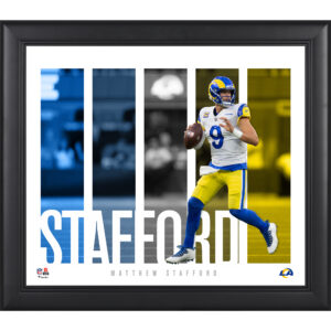 Matthew Stafford Los Angeles Rams Gerahmte 15″ x 17″ Spielerpanel-Collage