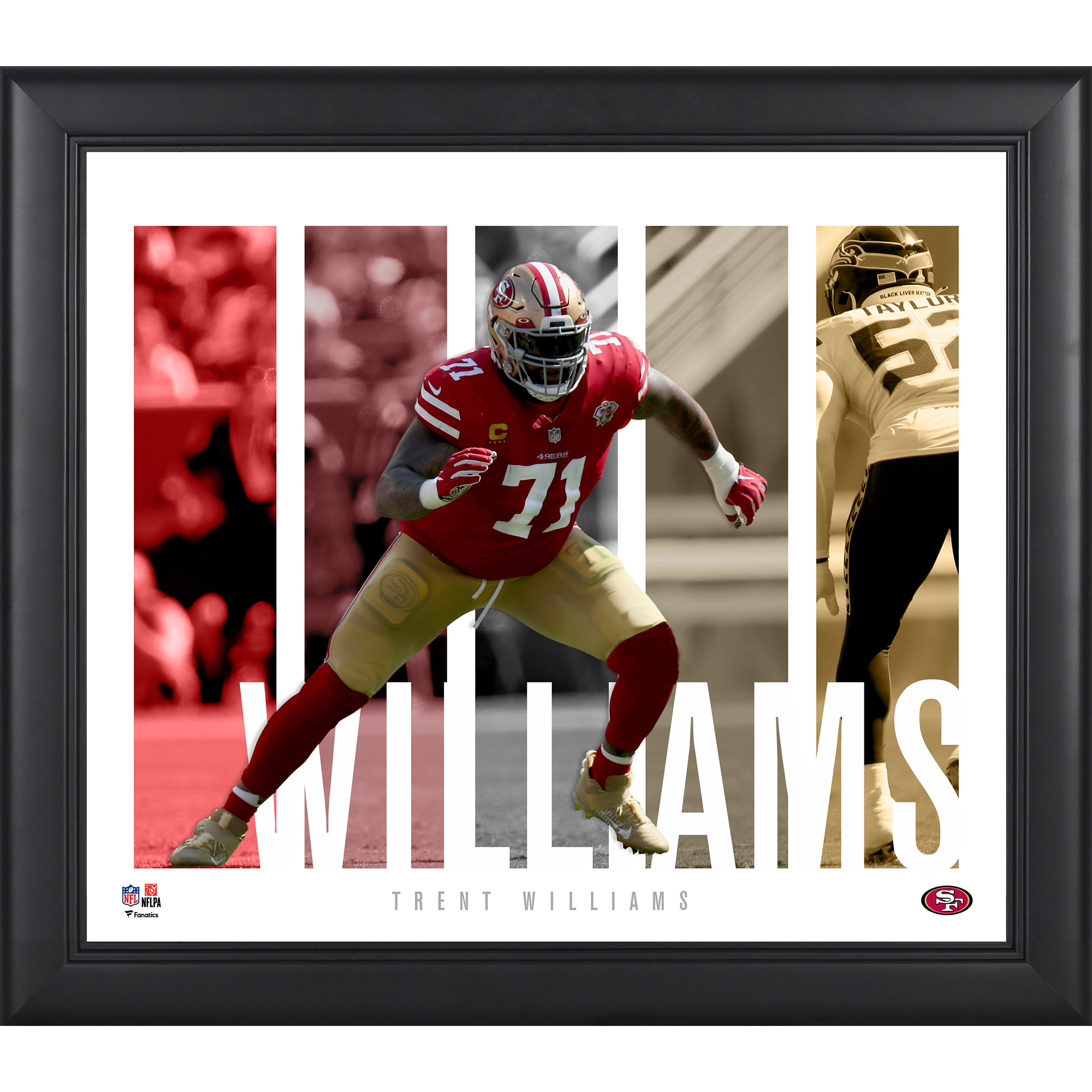 Trent Williams San Francisco 49ers Gerahmte 15″ x 17″ Spielerpanel-Collage