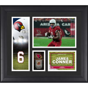 James Conner Arizona Cardinals Gerahmte 15″ x 17″ Spielercollage mit einem Stück eines Spielballs