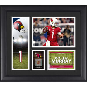 Kyler Murray Arizona Cardinals Gerahmte 15″ x 17″ Spielercollage mit einem Stück eines Spielballs