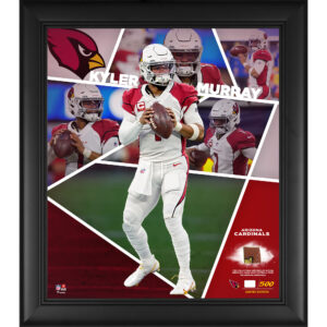 Kyler Murray Arizona Cardinals, gerahmte Collage eines Impact-Players, 15 x 17 Zoll, mit einem Stück eines beim Spiel verwendeten Footballs, limitierte Auflage von 500 Stück