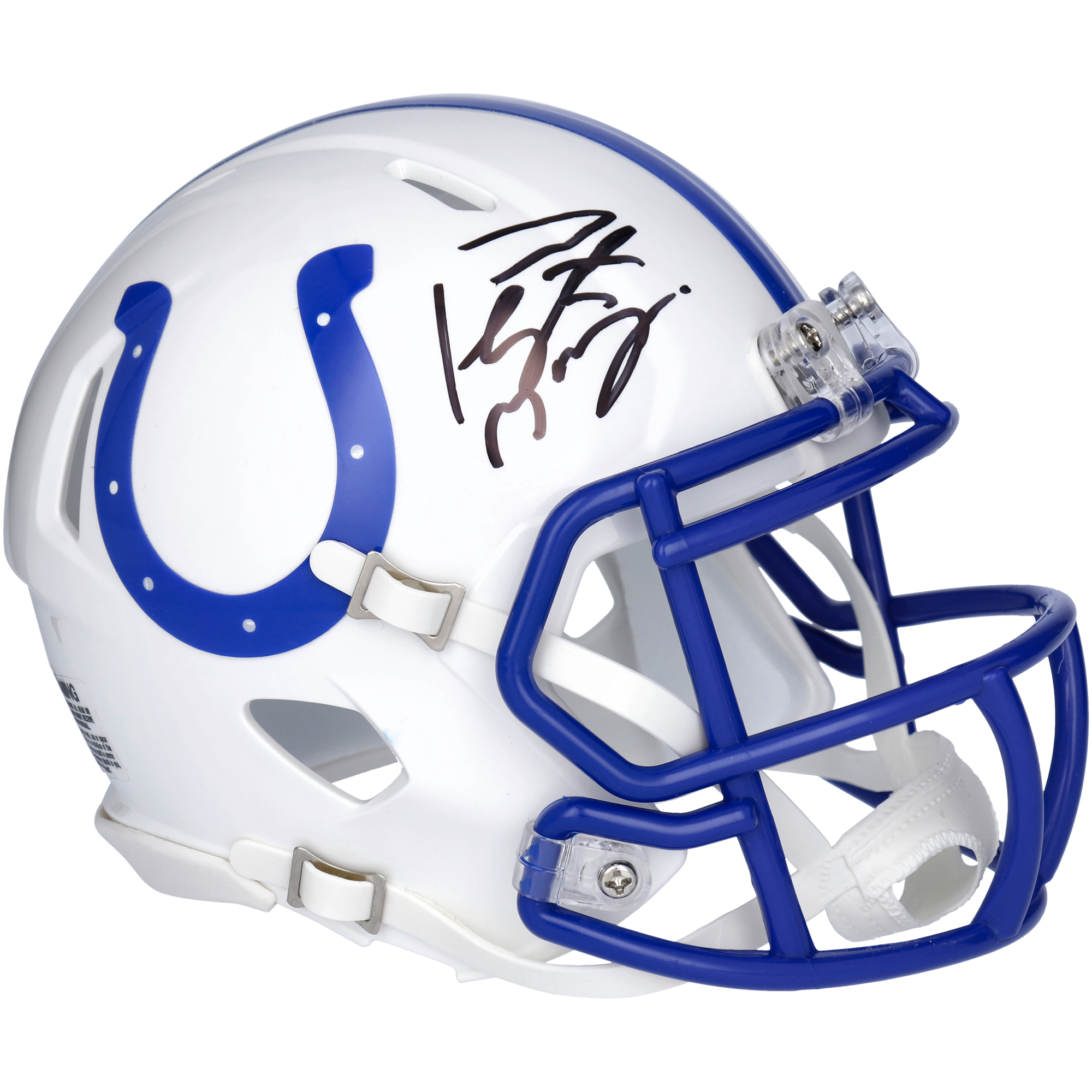 Peyton Manning Indianapolis Colts signierter Riddell 1995-2003 Throwback Logo Speed ​​Mini Helm