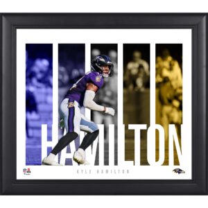 Kyle Hamilton Baltimore Ravens Gerahmte 15″ x 17″ Spielerpanel-Collage