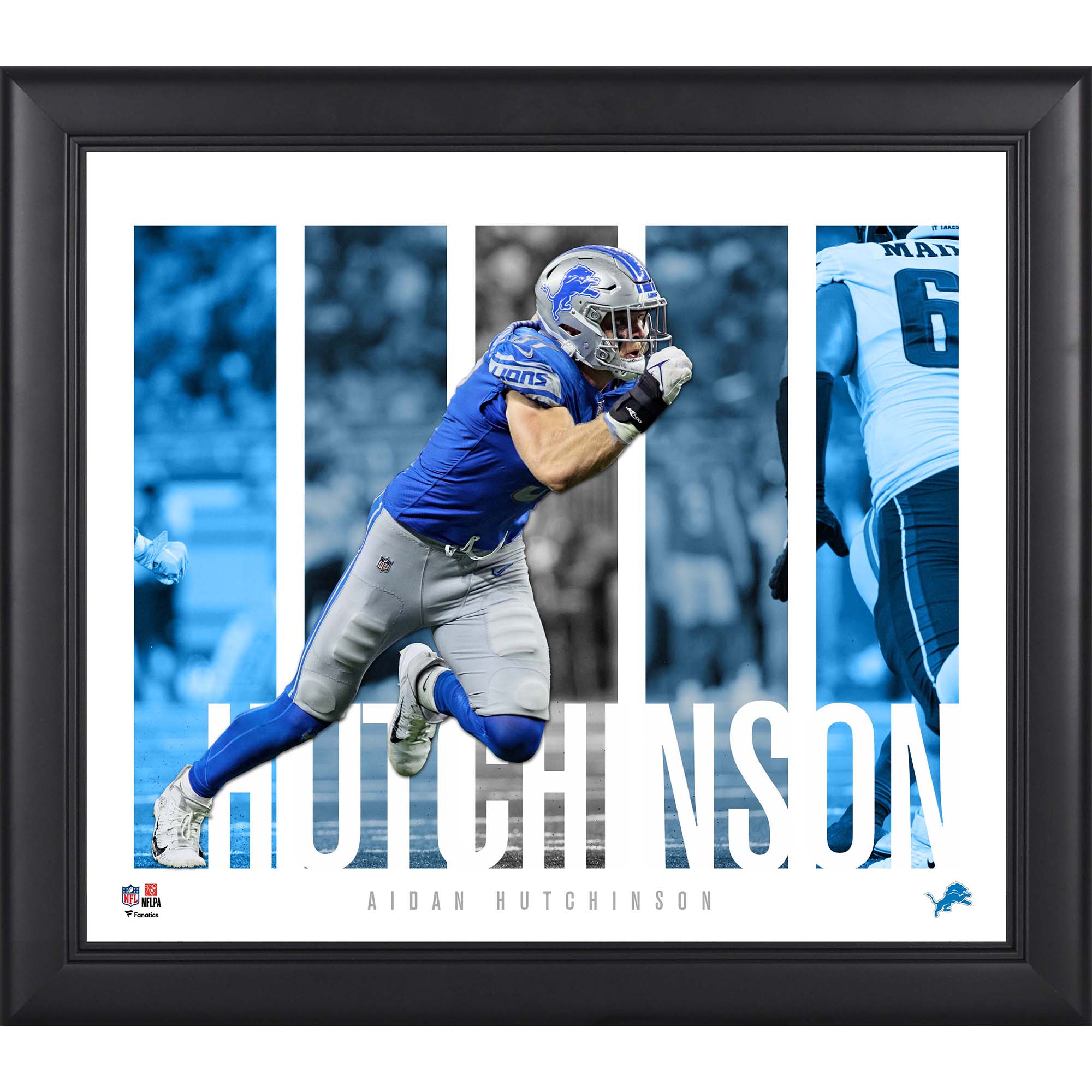 Aidan Hutchinson Detroit Lions Gerahmte 15″ x 17″ Spielerpanel-Collage
