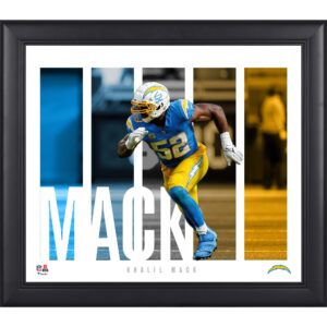 Khalil Mack Los Angeles Chargers Gerahmte 15″ x 17″ Spielerpanel-Collage