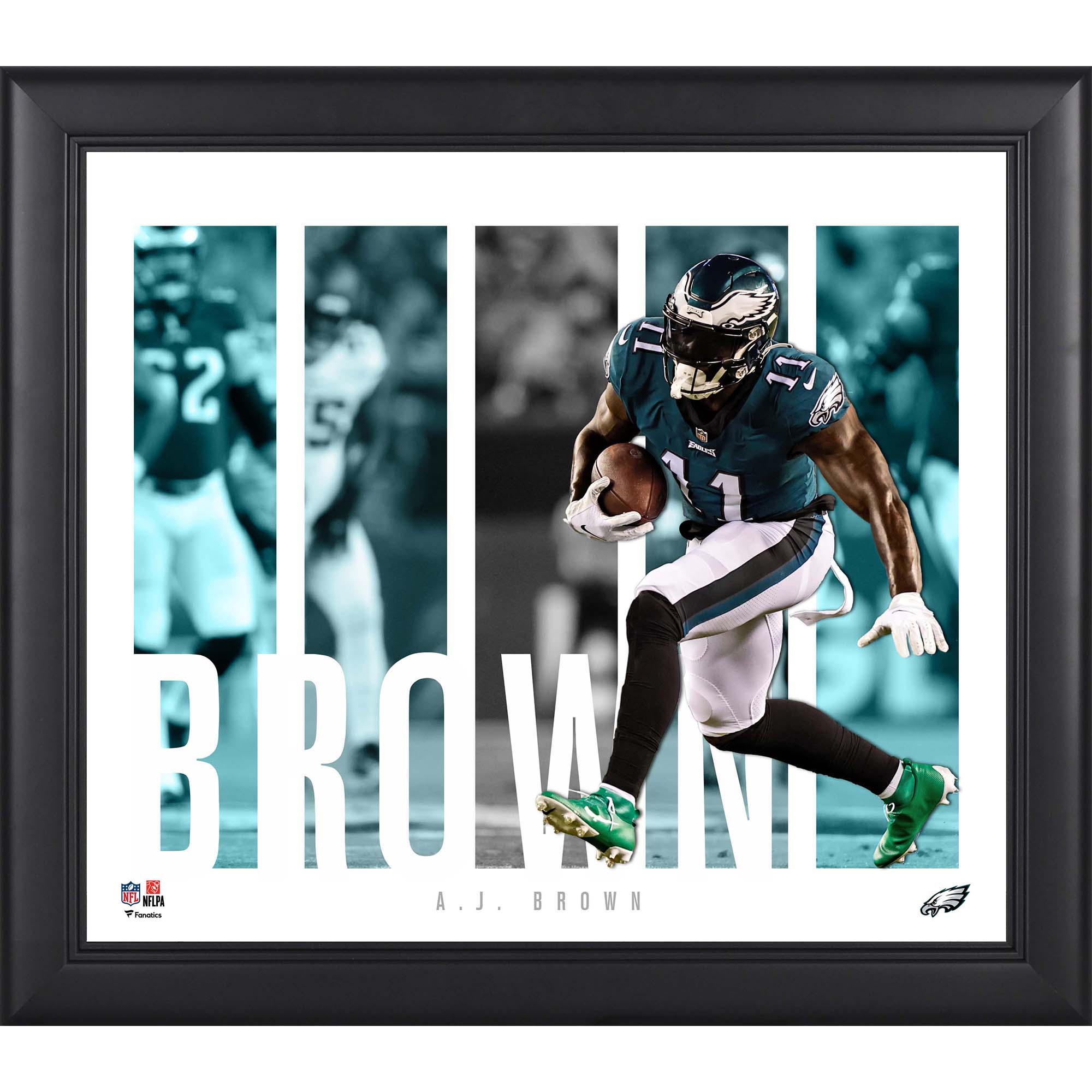 A.J. Brown Philadelphia Eagles Gerahmte 15″ x 17″ Spielerpanel-Collage