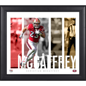 Christian McCaffrey San Francisco 49ers Gerahmte 15″ x 17″ Spielerpanel-Collage