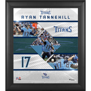 Ryan Tannehill Tennessee Titians Gerahmte Collage mit genähten Sternen, 38,1 x 43,2 cm