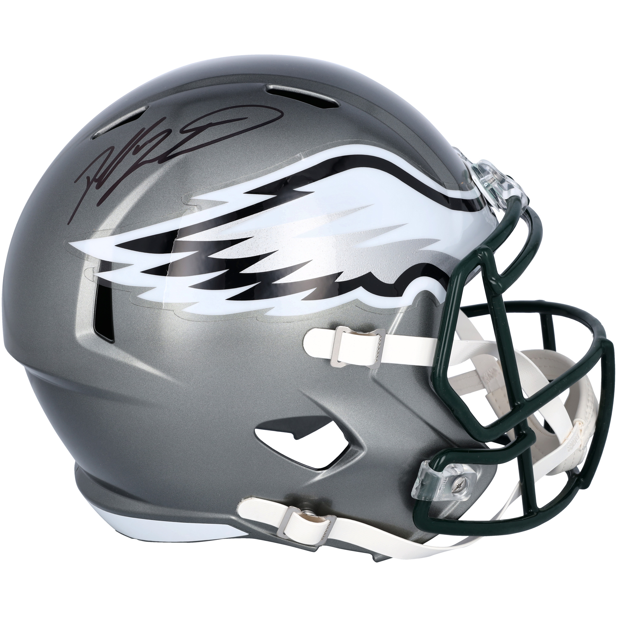 Dallas Goedert Philadelphia Eagles signierter Riddell Flash Speed-Replika-Helm