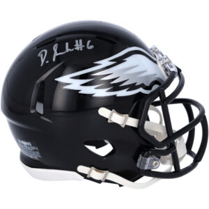 DeVonta Smith Philadelphia Eagles signierter Riddell 2022 Alternate Speed ​​Mini Helm