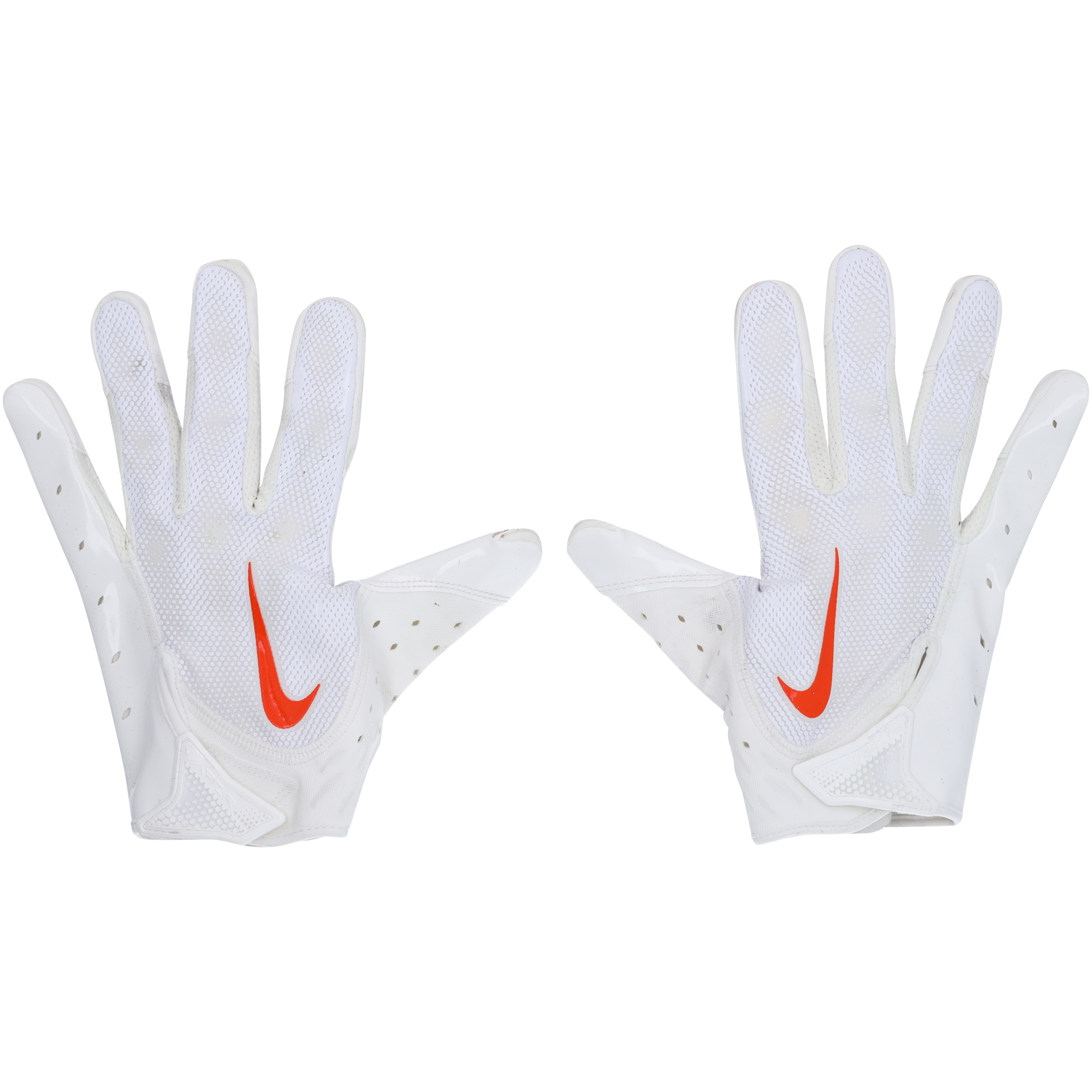 Kareem Hunt Cleveland Browns – weiße Nike-Handschuhe im Spiel gegen Pittsburgh Steelers am 8. Januar 2023