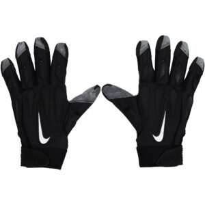 Jordan Elliott Cleveland Browns – Im Spiel getragene schwarze Nike-Handschuhe gegen Pittsburgh Steelers am 8. Januar 2023