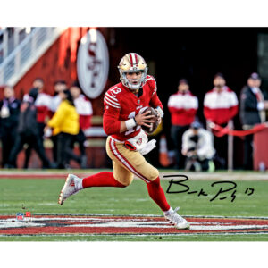 Signiertes Wurffoto von Brock Purdy, San Francisco 49ers, 20,3 x 25,4 cm