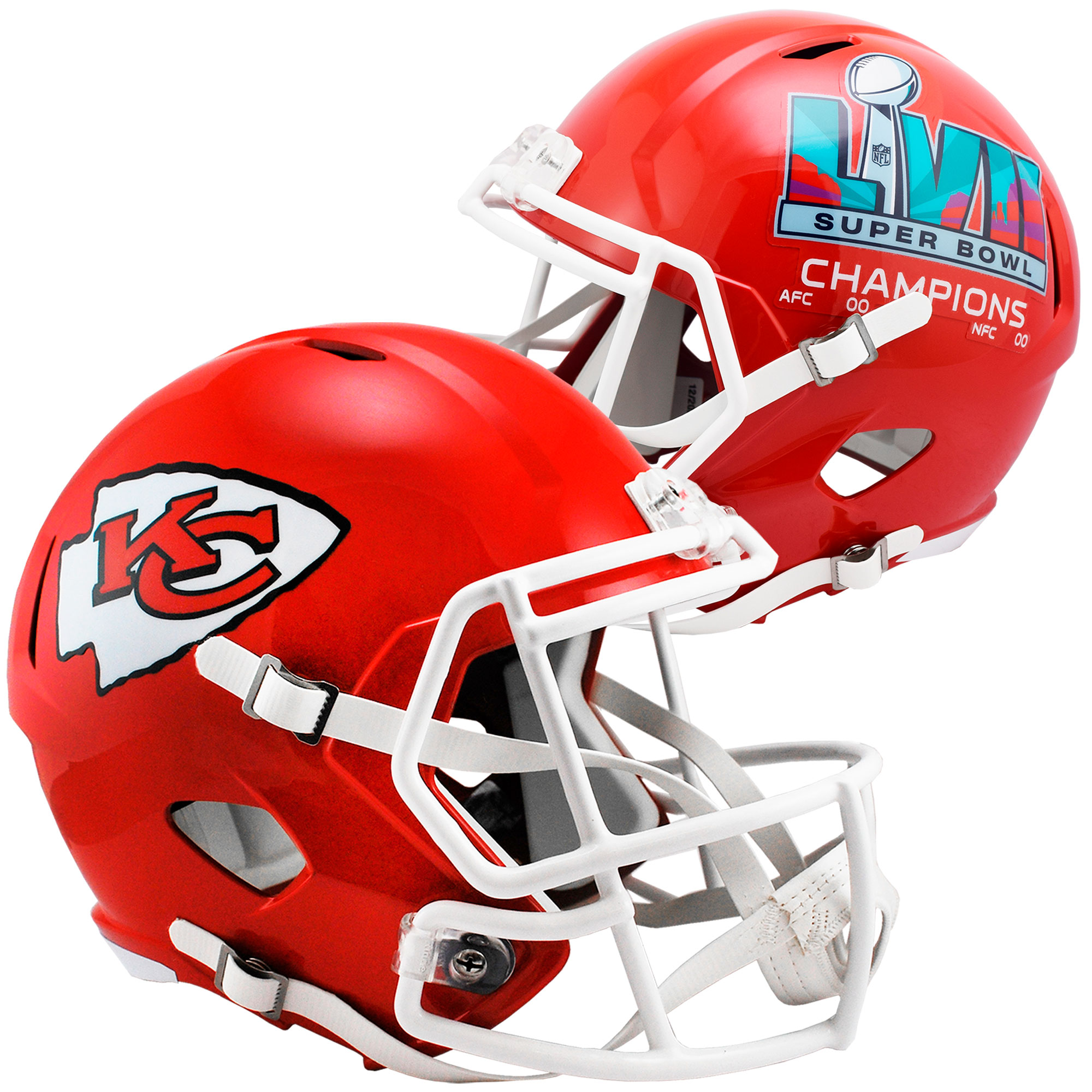 Kansas City Chiefs Super Bowl LVII Champions Riddell Speed ​​Replica Helm