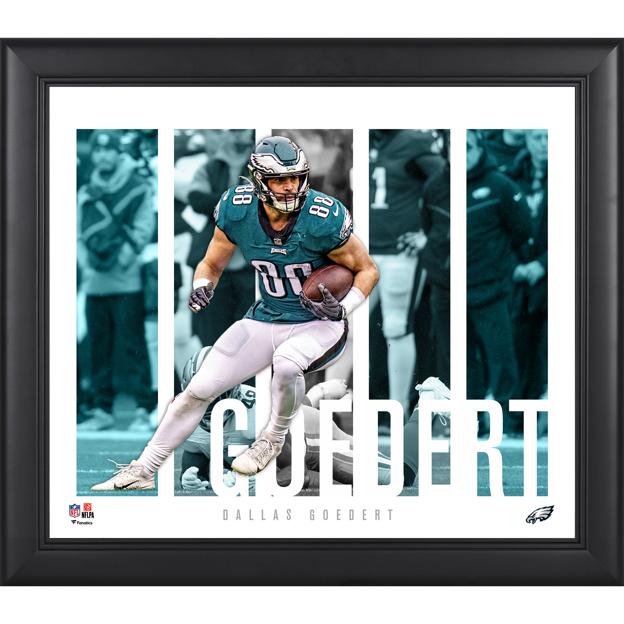 Dallas Goedert Philadelphia Eagles Gerahmtes 15″ x 17″ Spielerpanel Team Collage