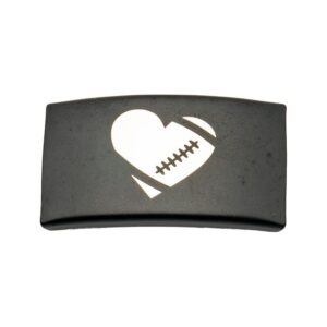 Rookie Goat Gravurplatte für Football Armband – Herz