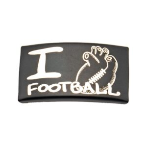 Rookie Goat Gravurplatte „I Love Football“ für Football Armband – Herz rechts