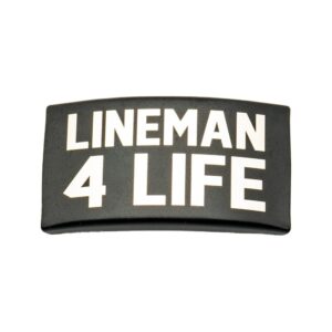 Rookie Goat Gravurplatte „Lineman 4 Life“ für Football Armband