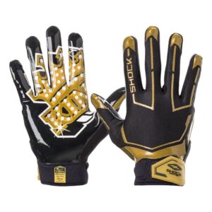 Shock Doctor Showtime Gold Receiver Handschuhe – schwarz/gold king Gr.S