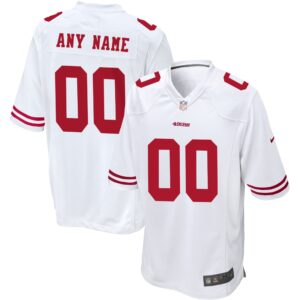 San Francisco 49ers Nike Game Auswärtstrikot – Weiß – Personalisiert – Herren
