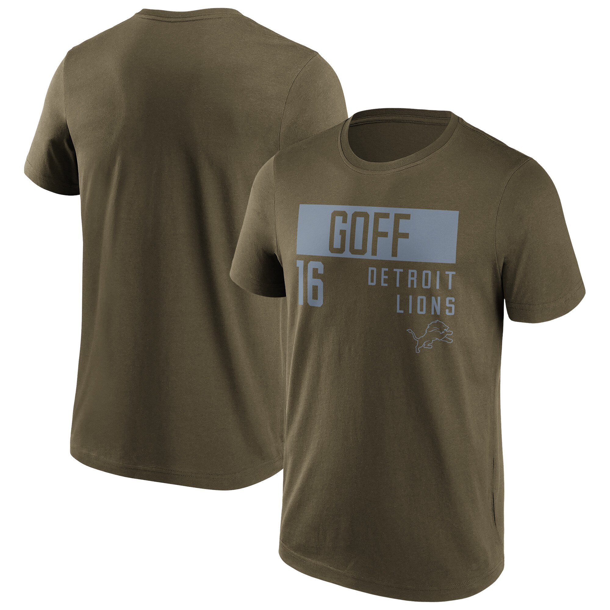 Detroit Lions Fashion Name & Number T-Shirt – Jared Goff – Herren – Big & Tall