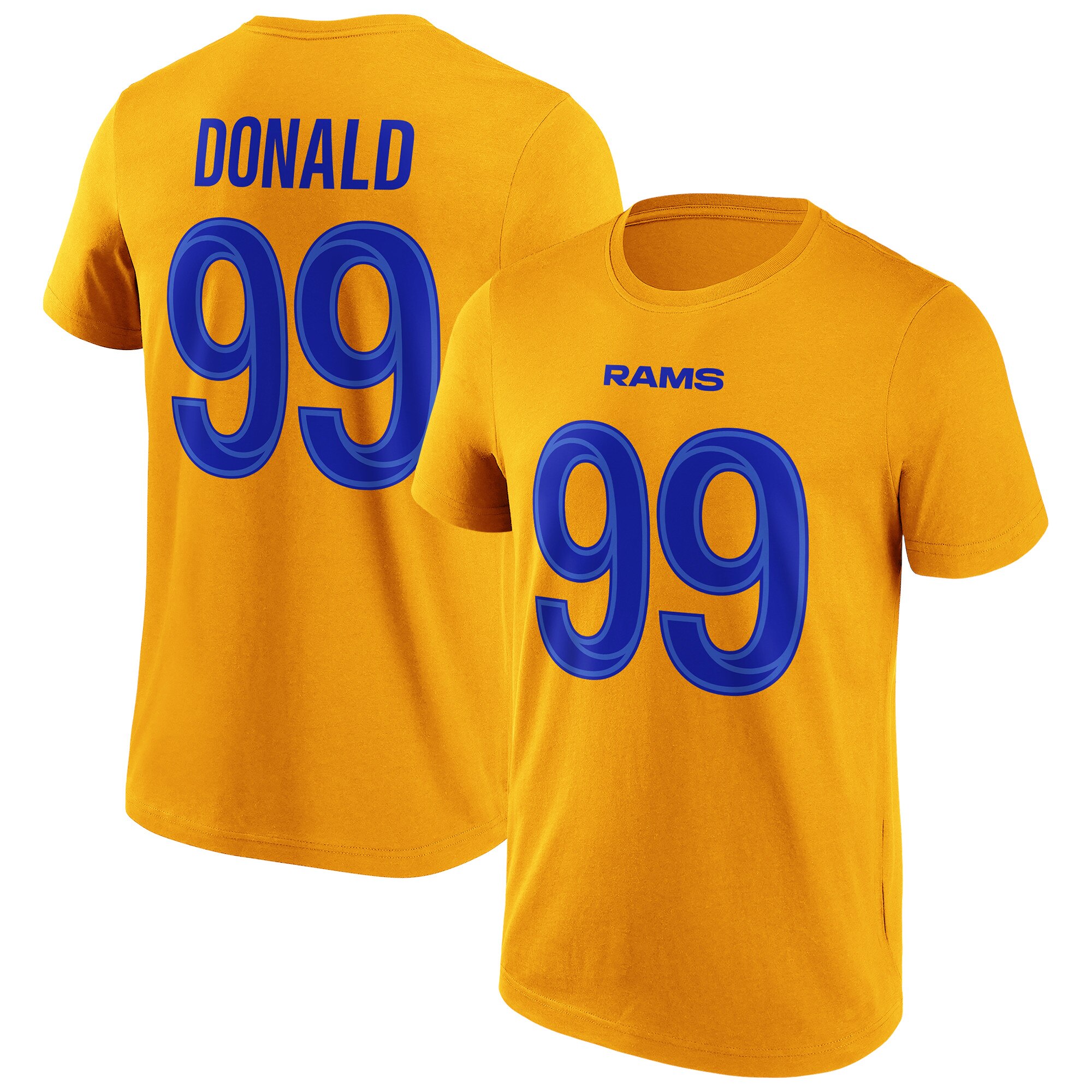 Los Angeles Rams T-Shirt mit alternativem Namen und Nummer – Aaron Donald – Herren