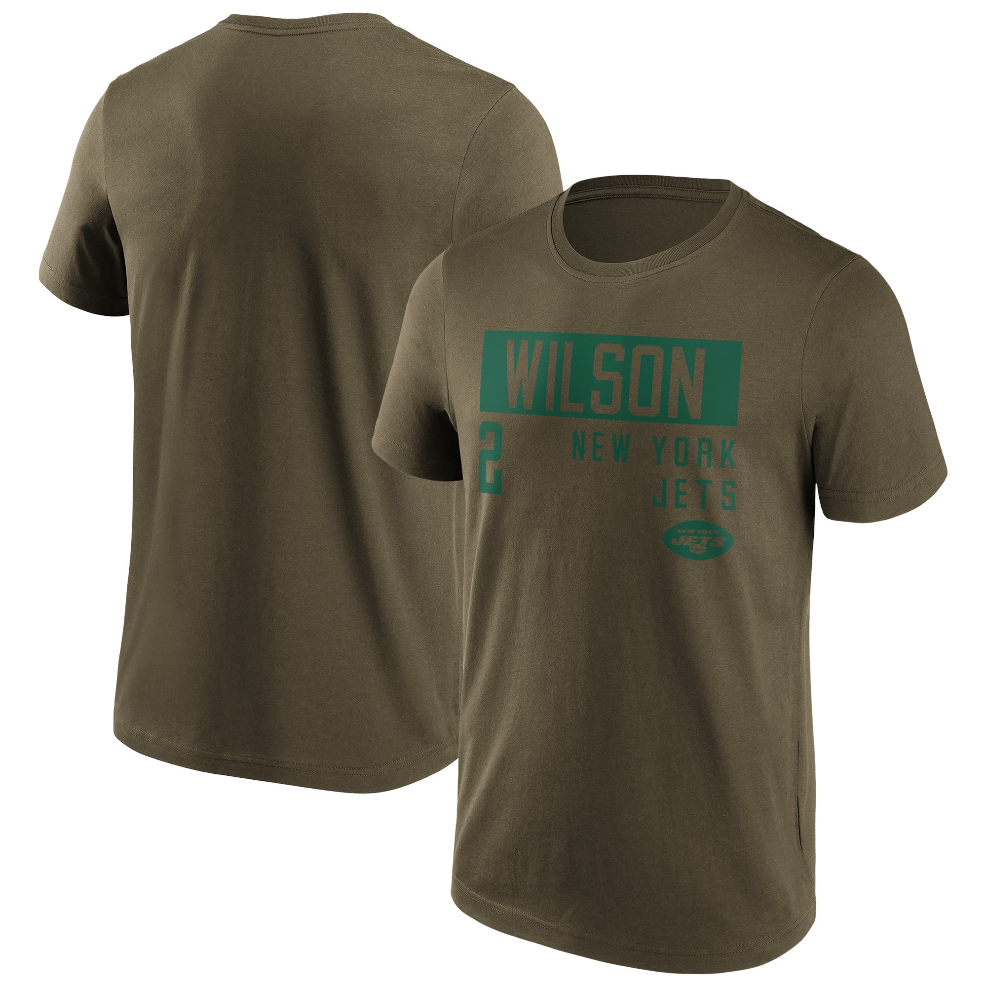 New York Jets Fashion Name & Number T-Shirt – Zach Wilson – Herren – Big & Tall
