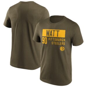 Pittsburgh Steelers Fashion Name & Number T-Shirt – TJ Watt – Herren – Big & Tall