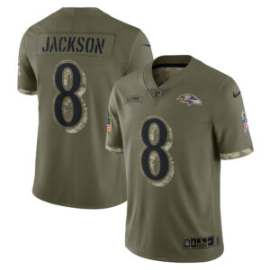 Baltimore Ravens Nike 2022 Salute To Service Limitiertes Spieler – Lamar Jackson – Herren