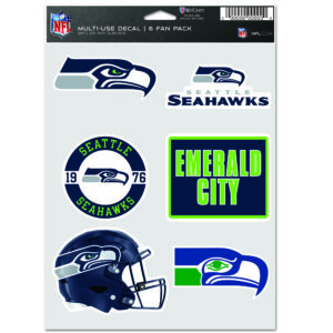 Seattle Seahawks 5×7 Multipack-Aufkleberbogen