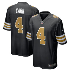 New Orleans Saints Nike Game Ausweichtrikot – Schwarz – Derek Carr – Herren