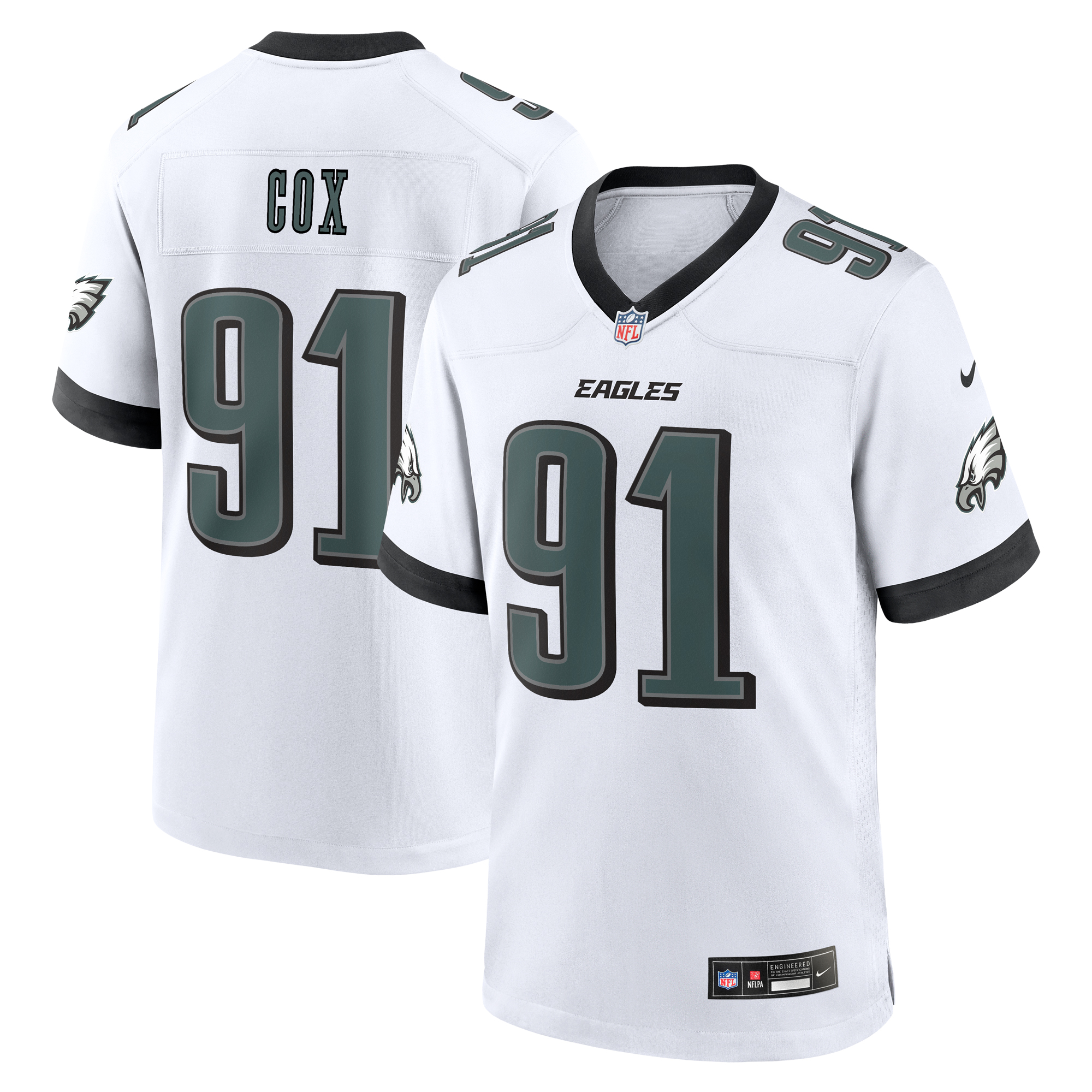 Philadelphia Eagles Nike Game Auswärtstrikot – Weiß – Fletcher Cox – Herren