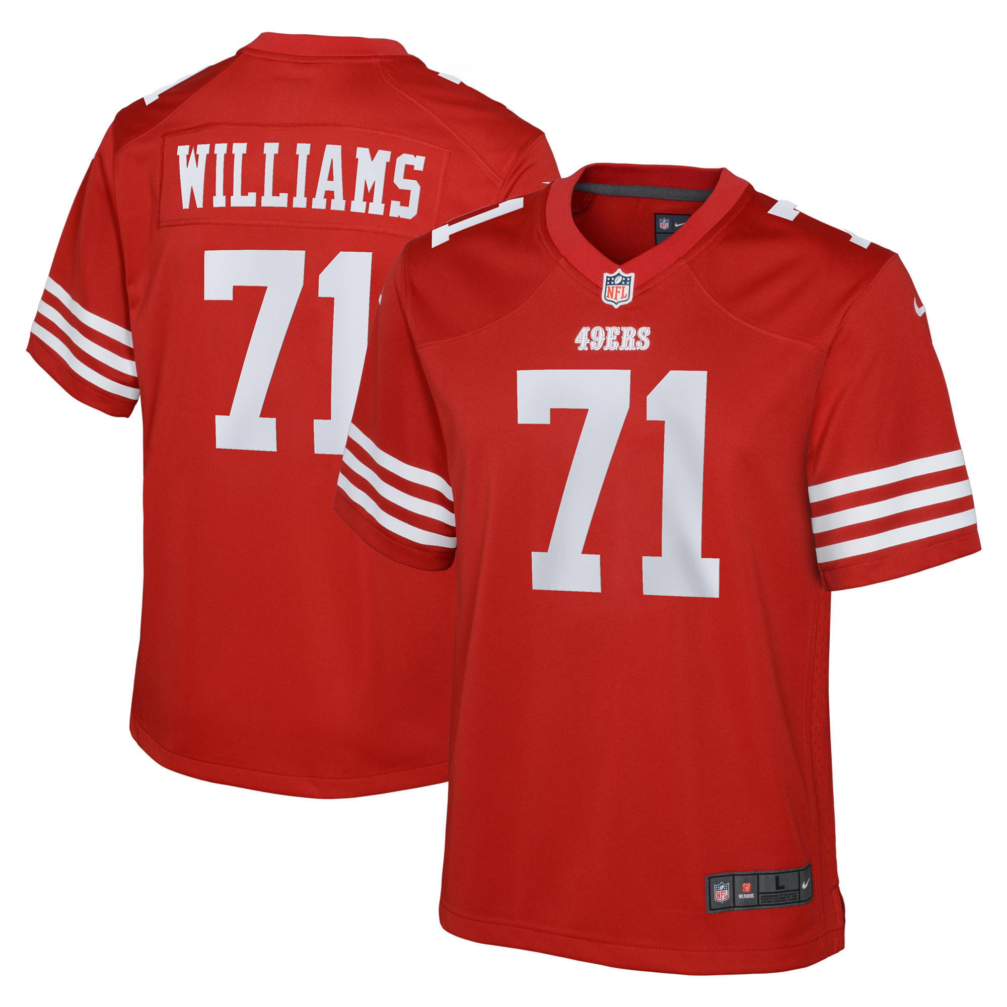 San Francisco 49ers Nike Heimspiel Trikot – Scharlachrot – Trent Williams – Jugend