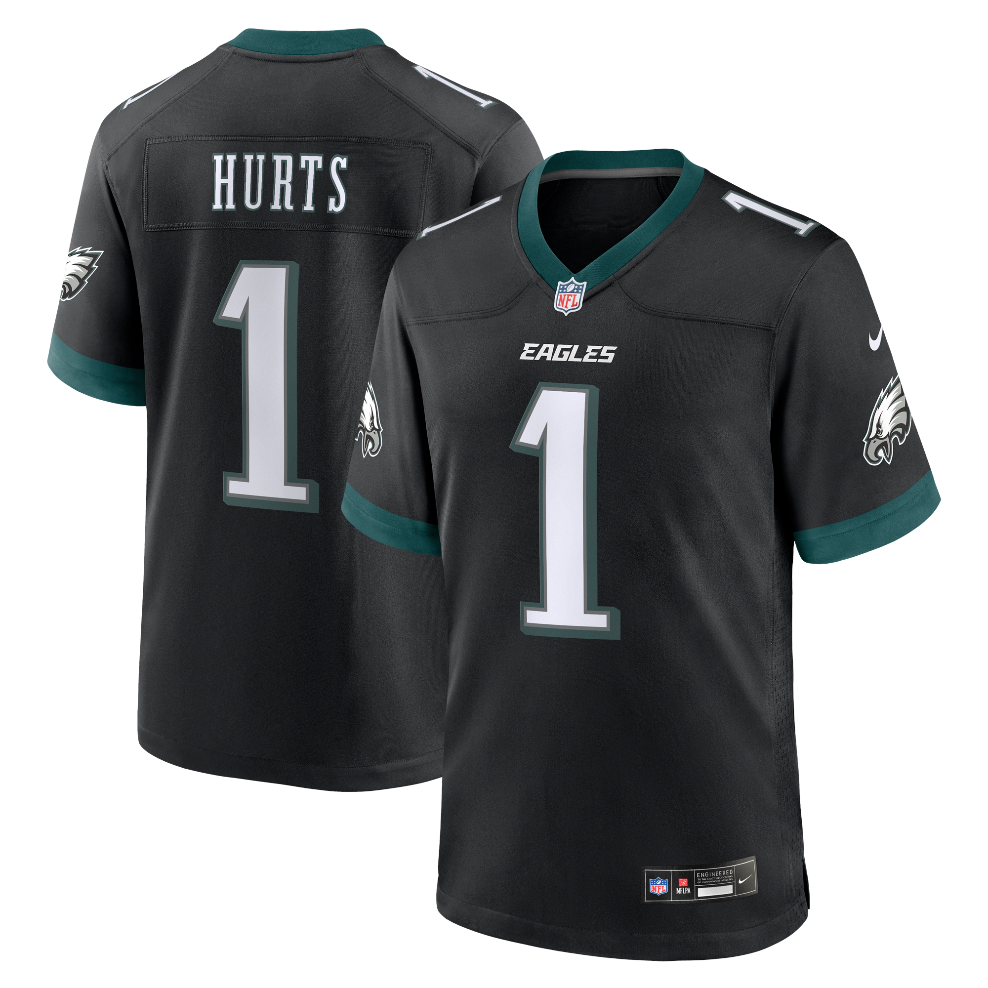 Philadelphia Eagles Nike Game Alternatives Trikot – Schwarz – Jalen Hurts – Herren