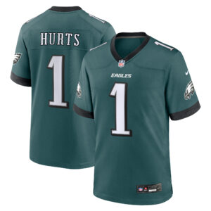 Philadelphia Eagles Nike Heimspiel Trikot – Dunkelgrün – Jalen Hurts – Herren