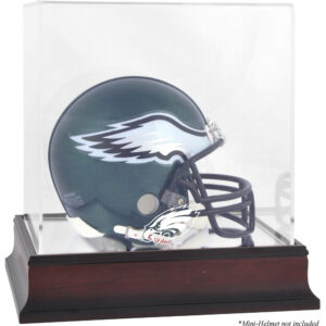 Mini-Vitrine mit Mahagoni-Logo der Philadelphia Eagles