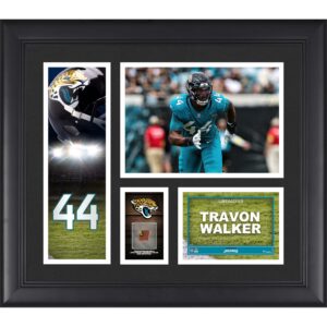 Travon Walker Jacksonville Jaguars Gerahmte 15″ x 17″ Spielercollage mit einem Stück eines Spielballs