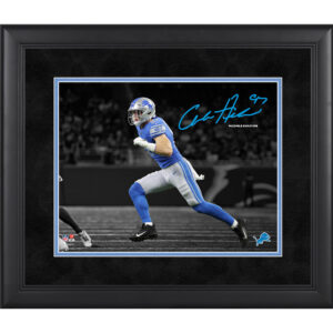 Aidan Hutchinson Detroit Lions Faksimile Signatur gerahmt 11″ x 14″ Spotlight Foto