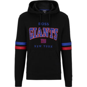 BOSS X NFL New York Giants Touchdown-Kapuzenpullover für Herren, Schwarz/Royal