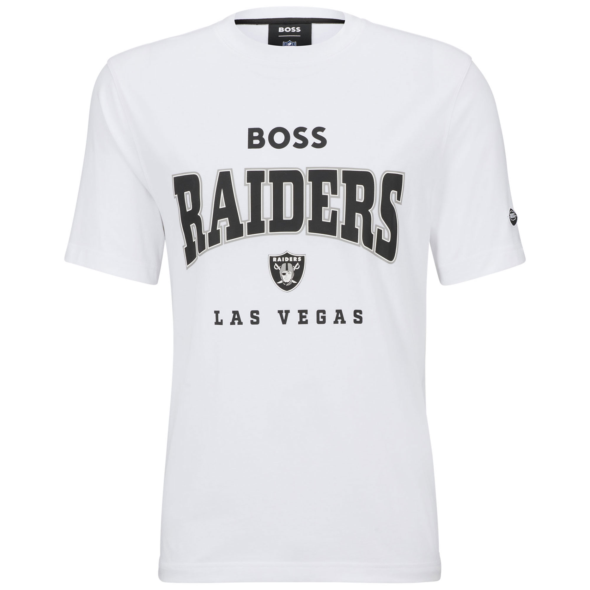 BOSS X NFL Las Vegas Raiders Huddle T-Shirt für Herren, weiß