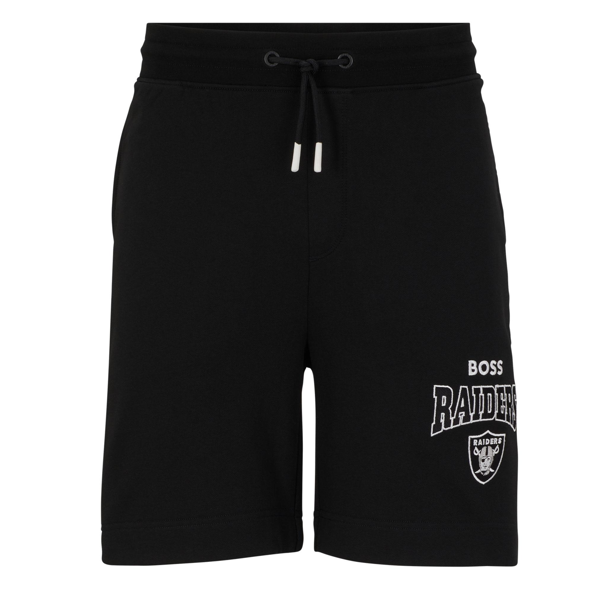 BOSS X NFL Las Vegas Raiders Snap Shorts für Herren in Schwarz/Weiß
