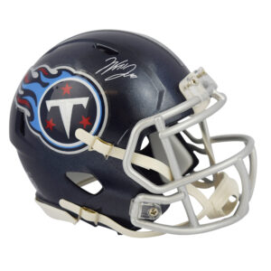 Fanatics Authentic Will Levis Tennessee Titans 2023 NFL Draft Pick Autogramm Riddell Speed ​​Mini Helm