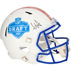 Will Anderson Jr. Houston Texans signierter Riddell Alternate 2023 NFL Draft Speed ​​Replica Helm