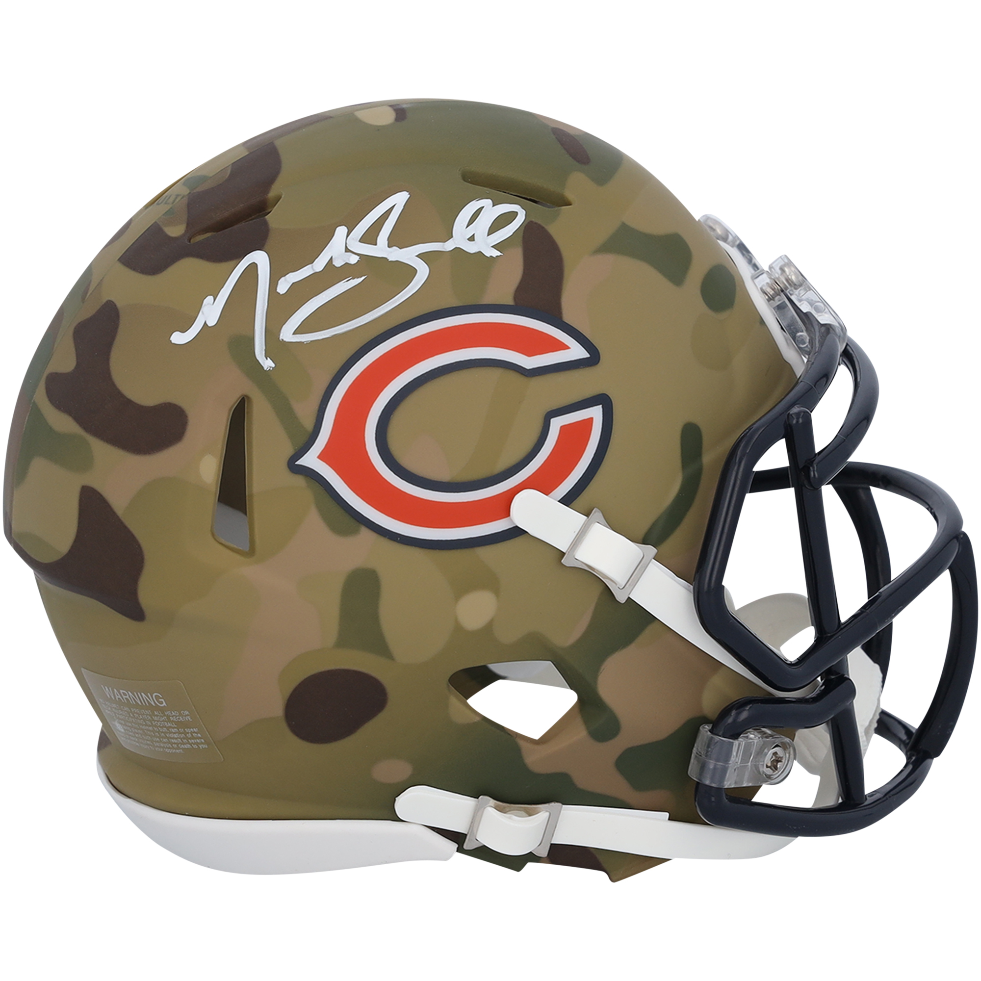 Noah Sewell Chicago Bears signierter Riddell Camo Speed ​​Mini-Helm
