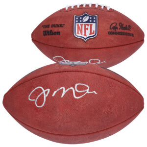 Joe Montana San Francisco 49ers signierter Duke-Football in Farbe