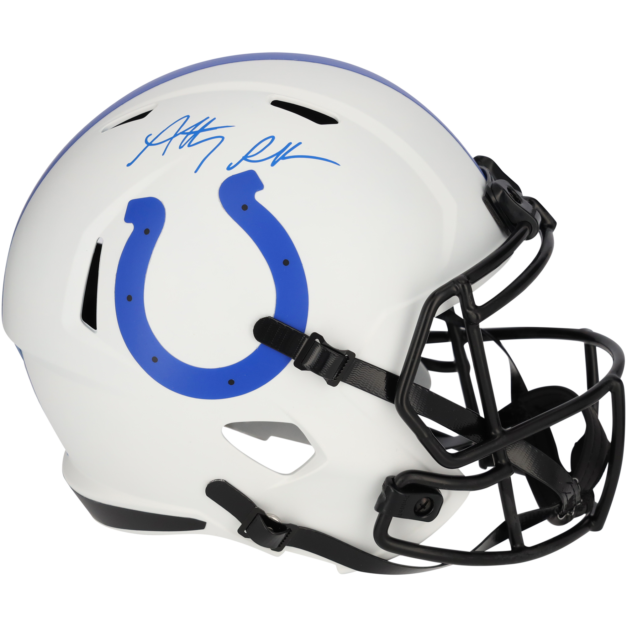 Anthony Richardson Indianapolis Colts signierter Riddell Lunar Speed ​​Replica-Helm