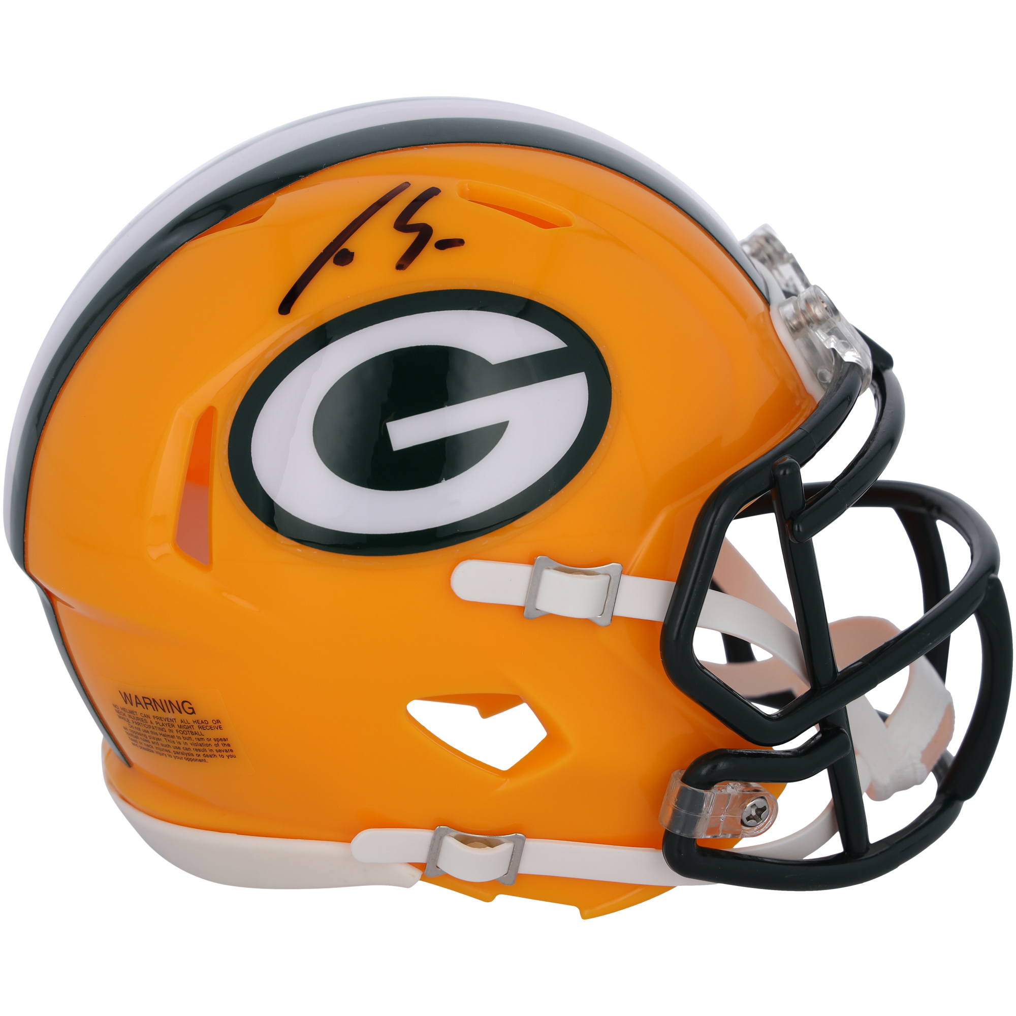 Von Luke Musgrave, Green Bay Packers, signierter Riddell Speed ​​Mini-Helm