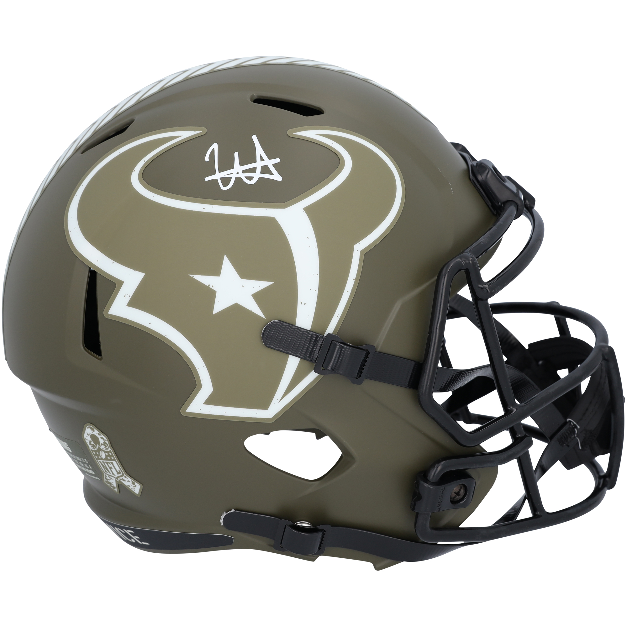 Will Anderson Jr. Houston Texans signierter Riddell 2022 Salute to Service Speed ​​Replica-Helm